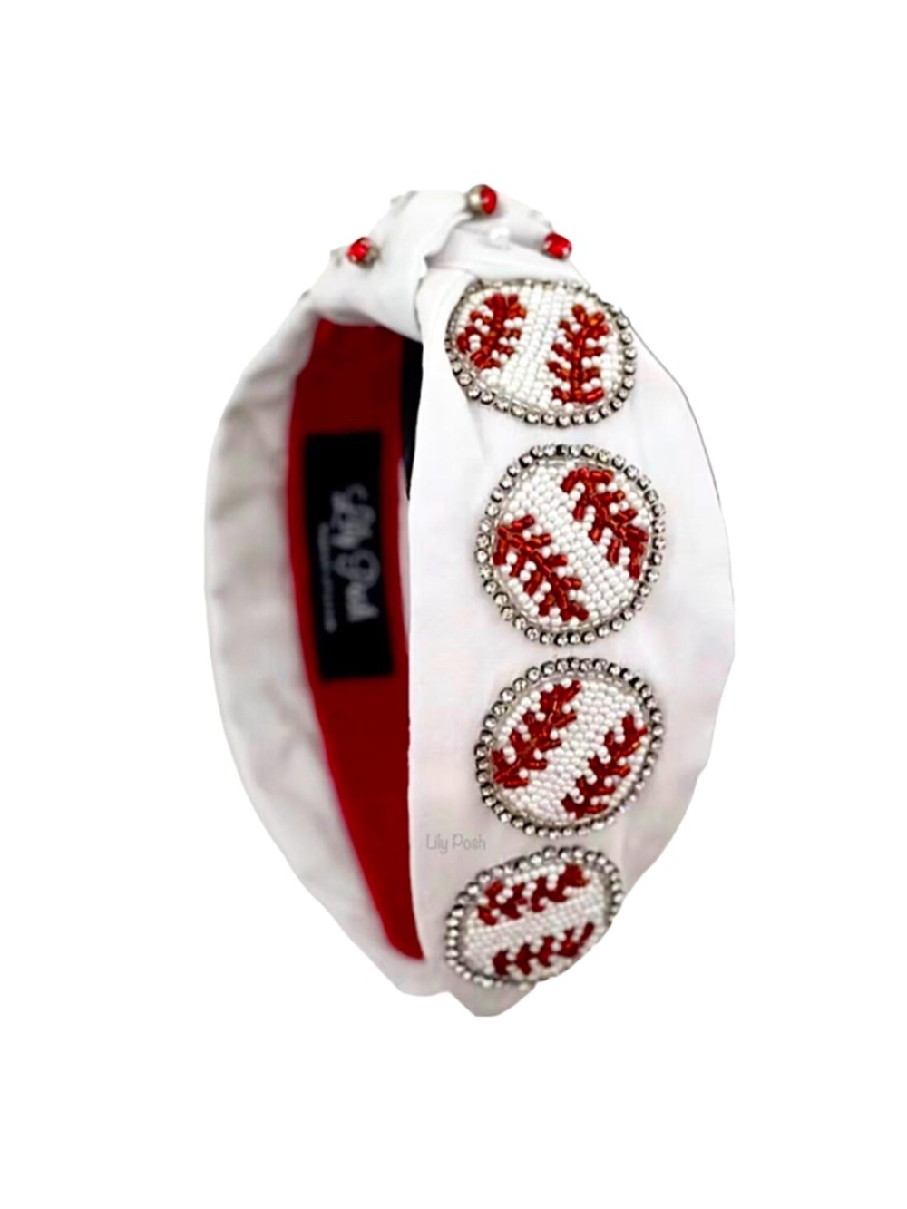 Beaded Baseball Headband, Lily Posh Beaded Knot Headband